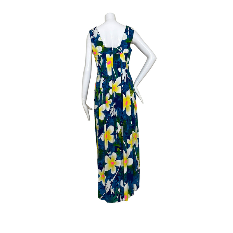 Sears Hawaiian Floral Maxi Dress