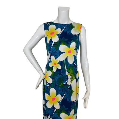 Sears Hawaiian Floral Maxi Dress